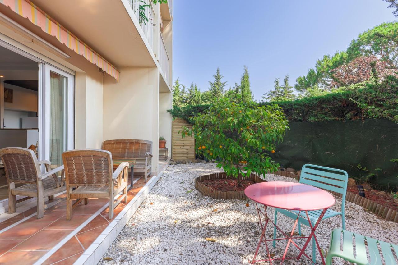 Beauvallon Plage - Magnifique T2 Avec Jardin, Proche Centre, Mer 앙티브 외부 사진